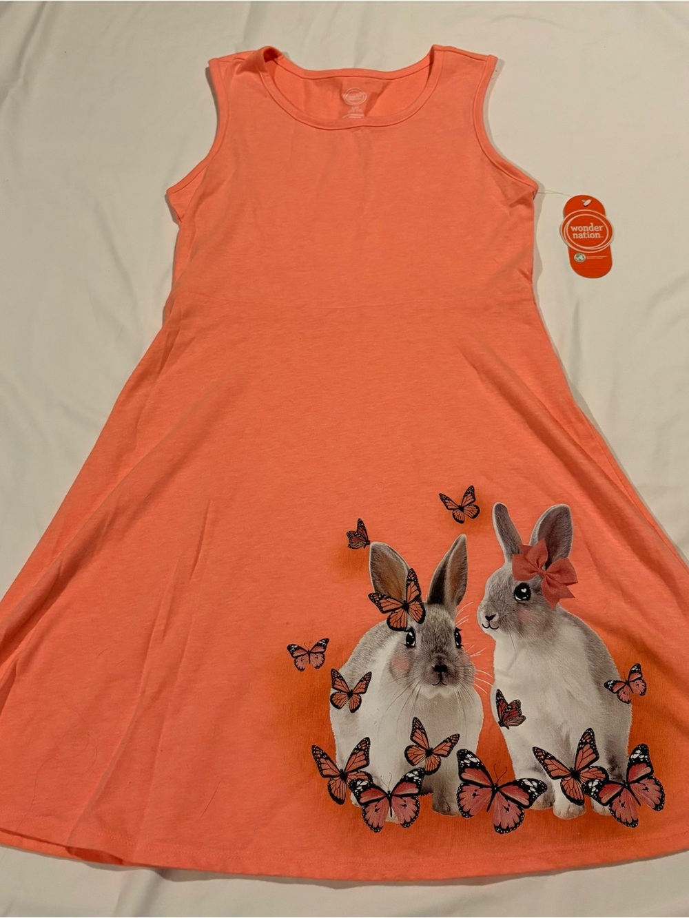 Wonder Nation Women’s “Rabbits & Butterflies” Dress- Size: LG 10/12 W/Tag